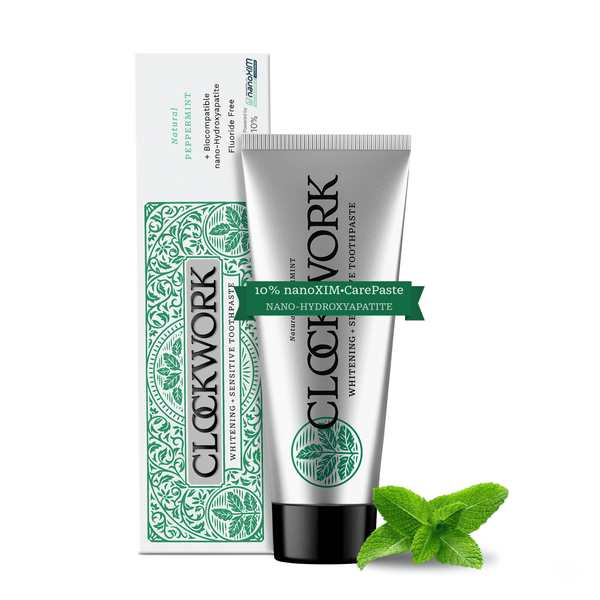 Clockwork Natural nHAP Toothpaste with 10% nanoXIM·CarePaste | Peppermint