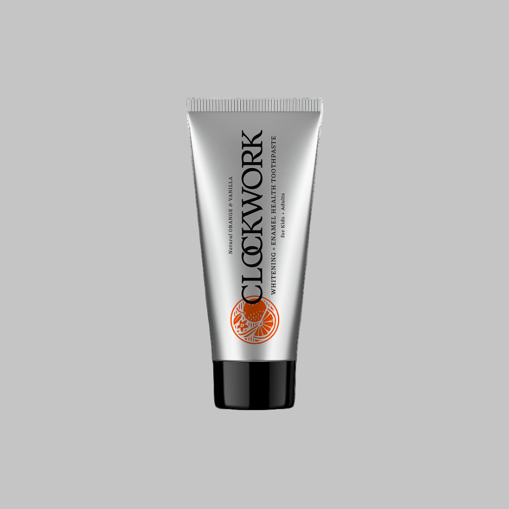 Clockwork Natural Kids + Adults Orange & Vanilla Toothpaste with HydroXy™