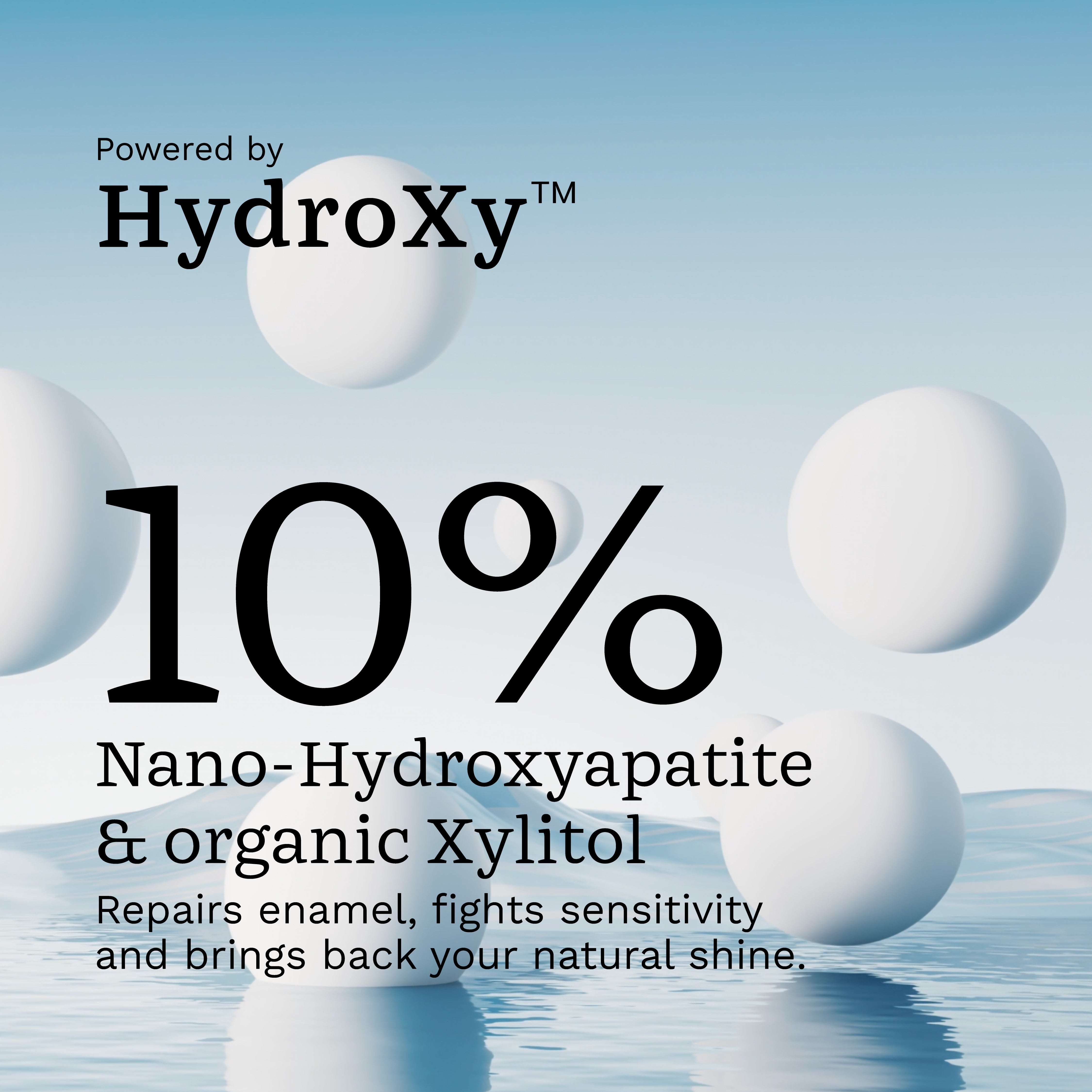 Clockwork Natural Peppermint Toothpaste with 10% HydroXy (nHAP & Xylitol)