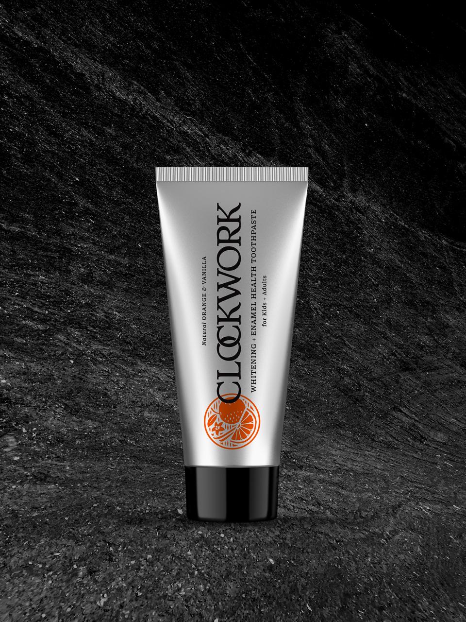 Clockwork Natural Kids + Adults Orange & Vanilla Toothpaste with HydroXy™